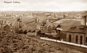 Glamorgan, Bargoed, an old photo of Bargoed Colliery